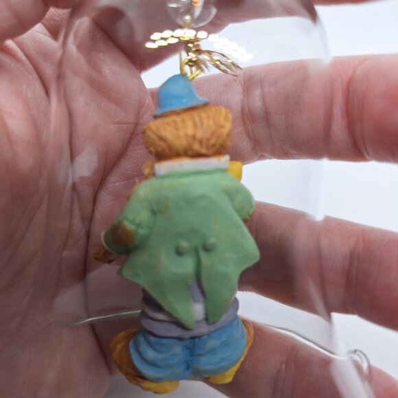 Vintage JSNY Crystal "Ring In The Clowns" Bell Christmas Ornament Hand-painted‎ - Picture 3 of 5
